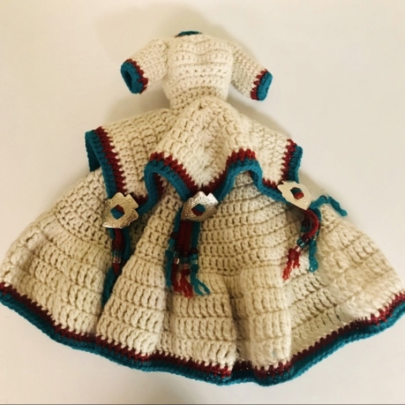 Handmade Native American Princess Crochet Doll - Picture 8 of 8